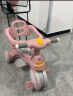 喜来图儿童三轮车1-6岁婴幼儿推车脚踏车小孩童车宝宝手推车轻便遛娃车 粉色【篷子】护栏靠背+推杆音乐 实拍图
