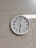 康巴丝（Compas）挂钟时尚卧室客厅办公时钟日历挂表简约创意石英钟表 白色C2246直径28cm 实拍图