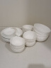 京东京造 骨瓷家用6英寸面碗陶瓷碗米饭碗可微波炉使用  2只装 纯白 实拍图