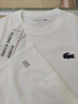 LACOSTE法国鳄鱼女装款纯色简约短袖T恤|TF9246 001/白色 36/160 晒单实拍图