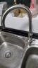 恒洁（HEGII）厨房水龙头304不锈钢洗菜盆水龙头360°旋转冷热水龙头2500-56W 实拍图