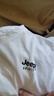 吉普JEEP【纯棉3件装】短袖T恤男20222夏季新款男士体恤衫纯色半袖圆领中青年宽松休闲百搭上衣男 白色+黑色+卡其 5XL（建议175-190斤） 实拍图