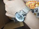 冠琴（GUANQIN）瑞士认证手表男士全自动机械表镂空飞轮防水男表圣诞礼物送男友 大师版-精钢白面 实拍图