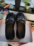 卓诗尼乐福鞋女2026年春春新款复古学院女鞋子厚底单鞋英伦风小皮鞋女 黑色 36 实拍图