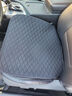怡揽汽车坐垫四季通用亚麻纤维麻防滑免绑单垫座垫屁垫清凉透气三件套 神秘黑-麻-单片 实拍图