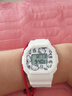 正港X三丽鸥学生手表初高中生印花儿童电子手表女Hello Kitty生日礼物 凯蒂猫-涂鸦白色X 实拍图