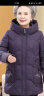 鸭鸭（YAYA） 奶奶冬装羽绒服女中老年女装加厚外套老人保暖防寒衣服QC 紫罗兰 2XL 建议115-130斤 晒单实拍图