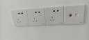 施耐德电气 双联六类电脑插座 86型弱电网络信息插座面板 皓呈系列 奶油白色 实拍图