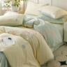 猫人 床上用品四件套纯棉纯色刺绣100%全棉被罩床单被套件1.5/1.8m 实拍图