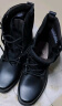 强人男靴 双密度作战靴 际华3515工装耐磨皮靴户外军迷训练靴子 黑色 43码 实拍图