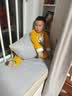 亘卓定制椰棕乳胶飘窗垫窗台垫子四季通用定做布艺纯色阳台垫简约现代 奶油咖【莫斯绒】 【定制专拍】联系客服报价 实拍图