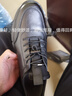 GNAI休闲鞋真皮鞋男士户外跑步运动内增高防滑软底厨师爸爸开车男鞋子 黑色【内增高】时尚 四季款 40码(250MM) 实拍图