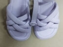 百丽童鞋儿童面包鞋女童凉鞋夏季新款编织时装鞋中大童露趾软底鞋 香芋紫 37 脚长22.4-22.8cm 实拍图