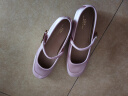他她（TATA）新中式女鞋平底玛丽珍鞋软底芭蕾舞鞋24春商场同款XCK01AQ4 粉色 39 晒单实拍图