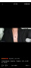 港蒂湾 衬衫男春季长袖纯色黑衬衫韩版潮流衬衣宽松休闲垂感百搭打底衫 黑色(长袖) M(110-120斤) 实拍图