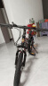 凤凰（Phoenix）儿童自行车山地车男女学生脚踏车6-12岁童车 霸道 黑红色 18寸 实拍图
