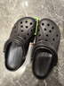 卡骆驰（CROCS）洞洞鞋贝雅男鞋夏季新款男士沙滩鞋凉鞋拖鞋女鞋 10126-001/黑色（尺码偏大） 37 -38(230mm) 实拍图