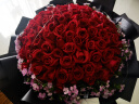 幽客玉品情人节鲜花速递红玫瑰花束表白送女友老婆生日礼物全国同城配送 99朵红玫瑰花束——永恒的爱 实拍图