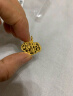 曼卡龙黄金吊坠足金小福星锁包福运金锁 儿童锁送宝宝生日礼物周岁礼物 3.02g 实拍图