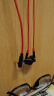 漫步者（EDIFIER）HECATE GM180 平头塞半入耳式立体声手机音乐游戏耳机 带麦带线控 3.5mm有线入耳式 黑红色 实拍图