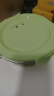 德玛斯耐热玻璃保鲜盒微波炉饭盒冰箱收纳便当泡面碗餐盒北欧绿圆1000ml 实拍图