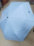 SAIVEINA赛维纳全自动太阳伞黑胶遮阳伞男女防晒防紫外线雨伞三折晴雨两用 自动伞-浅蓝-90cm 实拍图