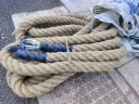 双予 攀爬绳 爬绳爬杆攀爬架配件拔河大绳麻绳体能训练器材带钢丝挂钩40mm*7m攀爬绳索 晒单实拍图