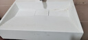 doporro德国人造石一体台上盆浴室壁挂式洗手盆卫生间高级洗手台 50cm哑光白 实拍图