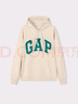 Gap男女装春秋LOGO美式复古连帽法式圈织软卫衣892186 米黄色 185/108A(XXXL)亚洲尺码 实拍图