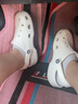 卡骆驰（CROCS）洞洞鞋贝雅女鞋夏季新款凉鞋拖鞋情侣凉拖鞋沙滩鞋男士 10126-100/白色（建议拍小一码） 39-40 (250mm) M7W9 实拍图