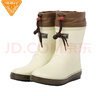 非常行（Jolly Walk） 雨鞋女 雨靴短筒时尚水鞋防水胶鞋套鞋水靴JW302 浅米色 37 实拍图