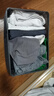 友纳衣柜衣服收纳箱家用衣物裤子阳离折叠整理盒抽屉式布艺钢架储物筐 星空灰-40*27*21CM【加厚面料】 买一fa一【钢架支撑/耐用耐磨】 实拍图
