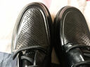 百丽打孔透气休闲皮鞋男夏季真皮缓震按摩商务鞋A1111BM3 黑色系带A1111 39 (245mm) 实拍图