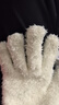 裴南苇文玩袋麂皮鹿皮袋子盘珠纯棉纳米万毛手套星月核桃包浆收纳袋通用 万毛手套1双（奶白色） 均码 实拍图