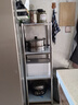 极凡客厨房用具置物架落地不锈钢厨具锅夹缝收纳架可带轮移动货架 宽35长40高120 四层 实拍图