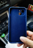 京东京造 苹果14Plus手机壳 iPhone 14 plus保护套液态硅胶镜头精孔防滑防摔不沾指纹全包6.7英寸 蓝色 实拍图