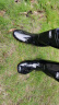 回力雨鞋男士款时尚雨靴户外防水不易滑耐磨HL8075中筒黑色43码 晒单实拍图