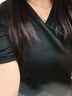 奈加图少女感交叉V领设计感上衣夏季新款气质显瘦短袖小众短款独特 黑色 M 【建议100-110斤】 实拍图
