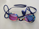 SWANS日本进口游泳镜护目镜眼镜防水防雾高清电镀专业竞速无胶圈泳镜 SR7M炫彩蓝 实拍图