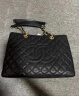 【99新】香奈儿Chanel GST PST CF女包黑金黑银 荔枝皮 手提 单肩女士手袋 闲置未使用黑金 实拍图