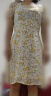 betu百图女装夏季显瘦方领荷叶边袖小清新印花连衣裙2105T47 黄色 M 晒单实拍图