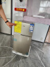 奥克斯（AUX）家用双门迷你小型冰箱 冷藏冷冻保鲜小冰箱 宿舍租房节能电冰箱 【品牌精选】BCD-30K118 基础款 银色 实拍图
