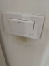 德力西（DELIXI） 118型带开关插座CD601白色电源墙壁面板小号暗装二位2位厨房家用 一开单控（大1开） 实拍图