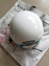 YEMA 3C认证359S电动摩托车头盔男女夏季防晒半盔安全帽新国标 白色花+长茶 实拍图
