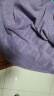 妖精的口袋复古圆领短袖T恤女2024春季新款带亮闪设计感百搭显瘦T 校友灰紫色 S 晒单实拍图