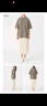 MUJI女式 凉感珠地网眼POLO衫 休闲百搭 纯色 BBE91C3S 摩卡棕 L-XL 实拍图