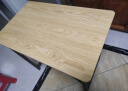 宾纳得电脑桌家用台式学习桌钢木学生写字桌现代简约长条工作台加固桌子 原木纹白架单桌（120*60*73cm) 实拍图