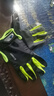 炫世柠檬 手套男户外登山攀岩防滑耐磨全指手套徒步爬山夏防晒运动骑行女 黑绿色  斜条纹 L 实拍图