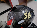 坦克（Tanked Racing）T536电动车摩托车头盔半盔3C男女四季防晒安全帽 黑色 HURR-1 L码 实拍图