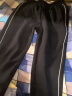 李宁加绒保暖卫裤男子新款运动生活系列束脚宽松运动裤子 黑色-1 M 实拍图